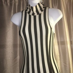 Sexy Black & White Dress